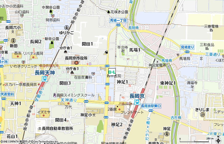 鈴木医院付近の地図